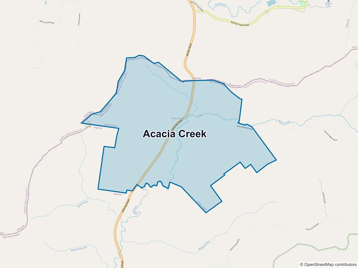 Map of Acacia Creek, NSW, Australia
