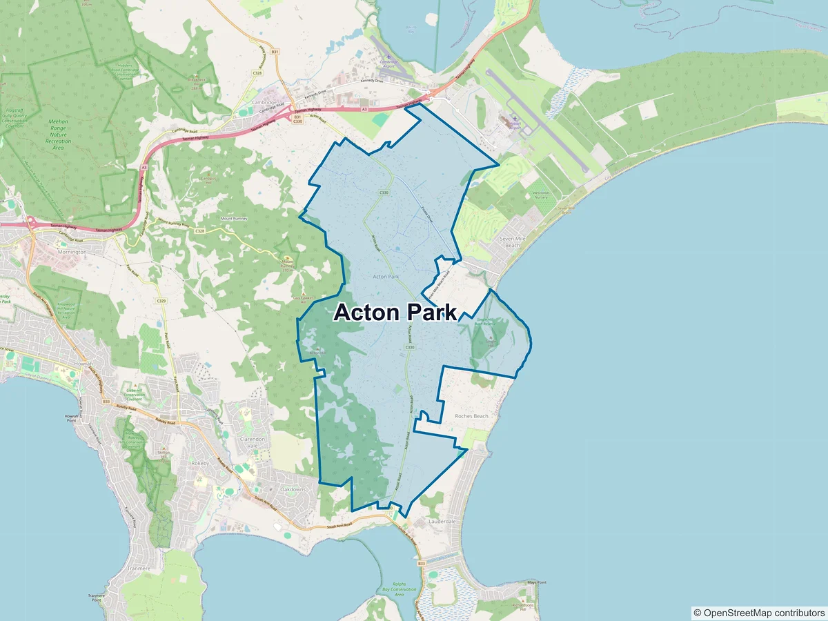 Map of Acton Park, TAS, Australia
