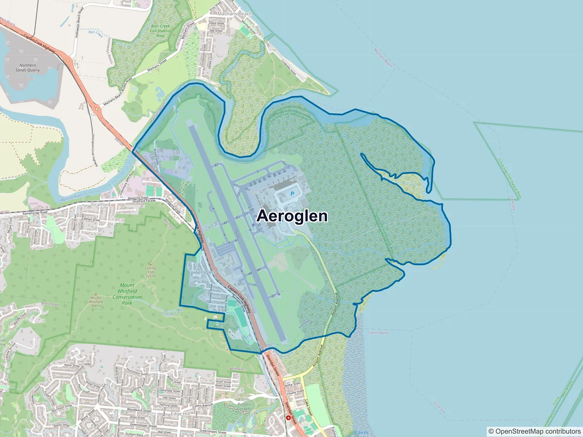 Map of Aeroglen, QLD, Australia