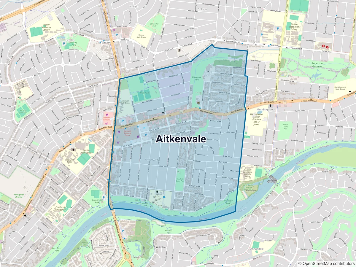 Map of Aitkenvale, QLD, Australia