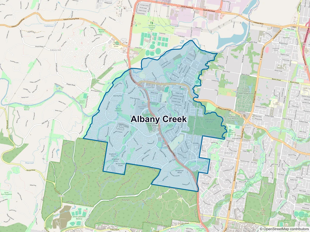 Map of Albany Creek, QLD, Australia