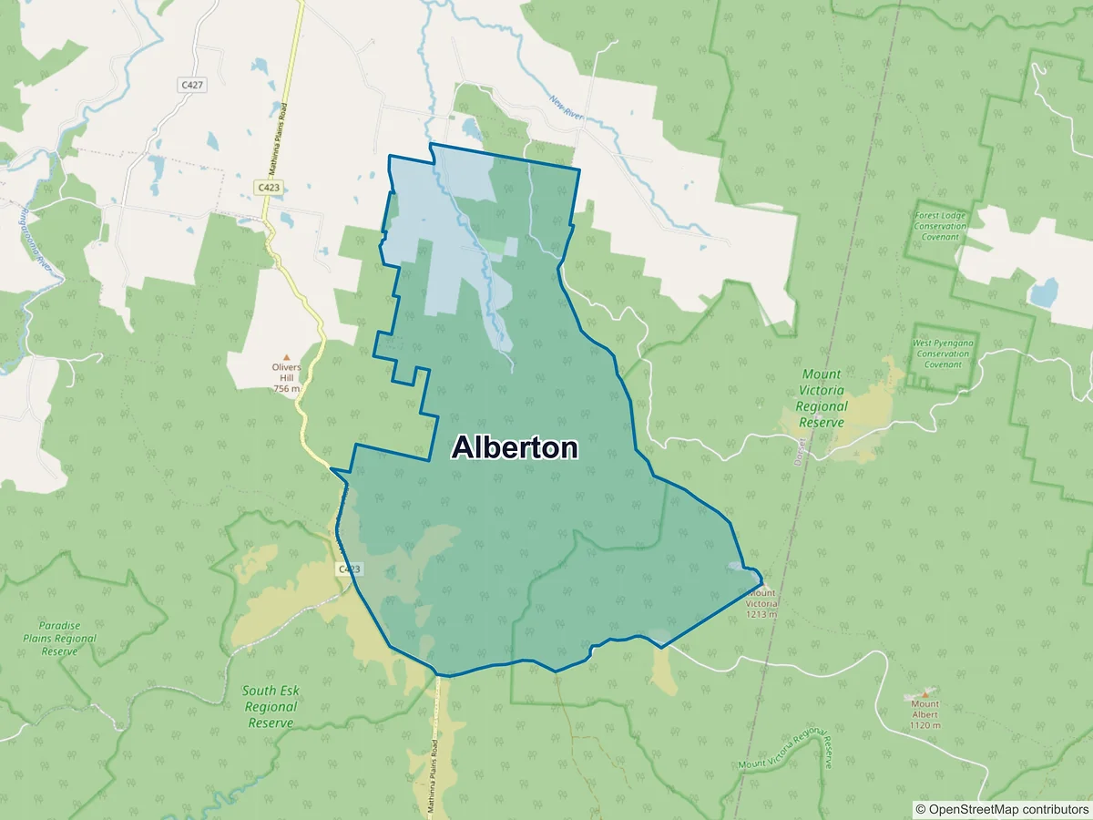 Map of Alberton, TAS, Australia