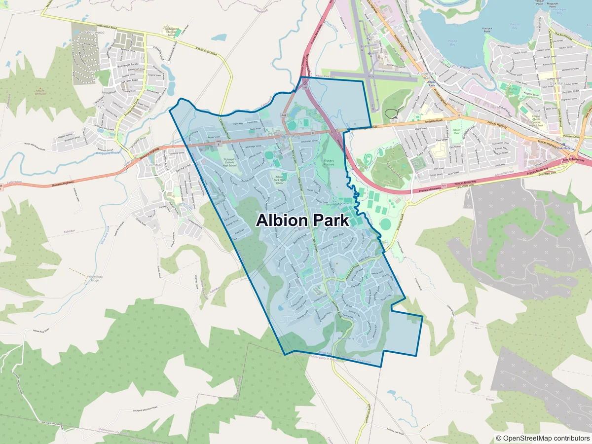 Map of Albion Park, NSW, Australia