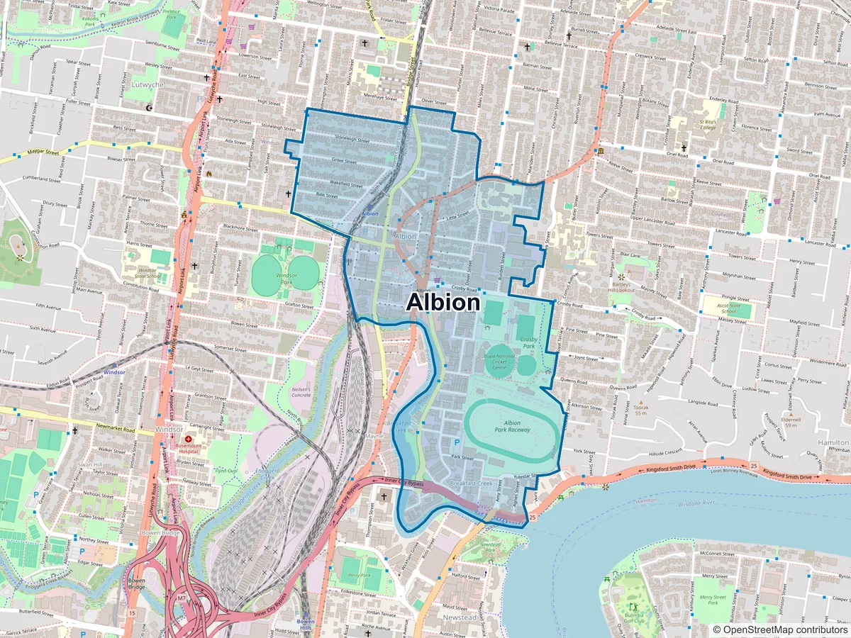 Map of Albion, QLD, Australia