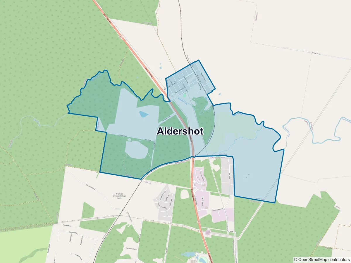 Map of Aldershot, QLD, Australia