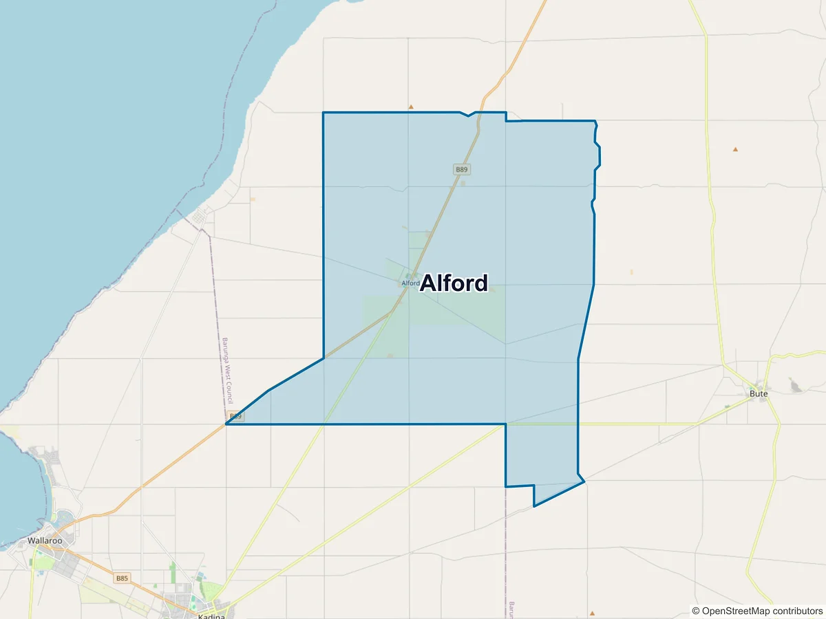 Map of Alford, SA, Australia