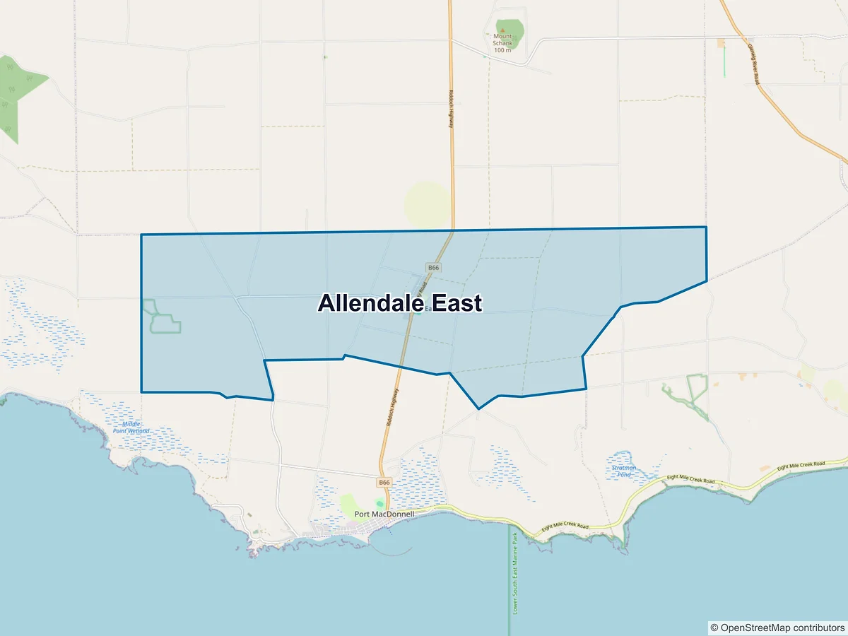 Map of Allendale East, SA, Australia