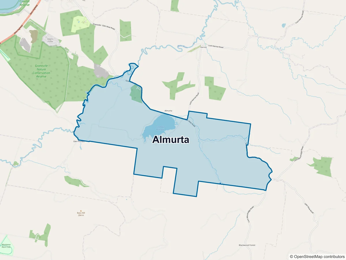 Map of Almurta, VIC, Australia