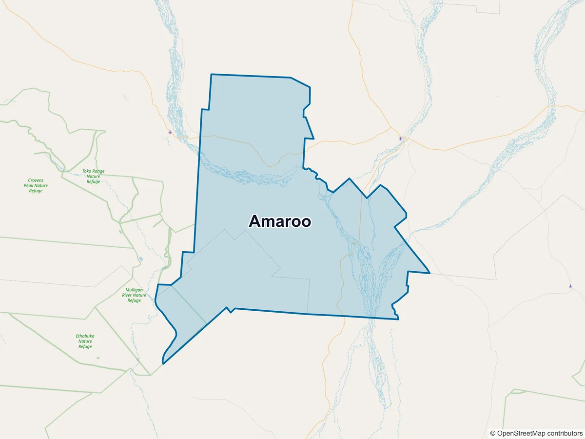 Map of Amaroo, QLD, Australia
