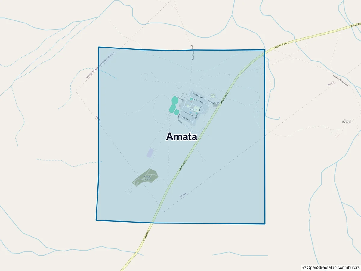 Map of Amata, SA, Australia