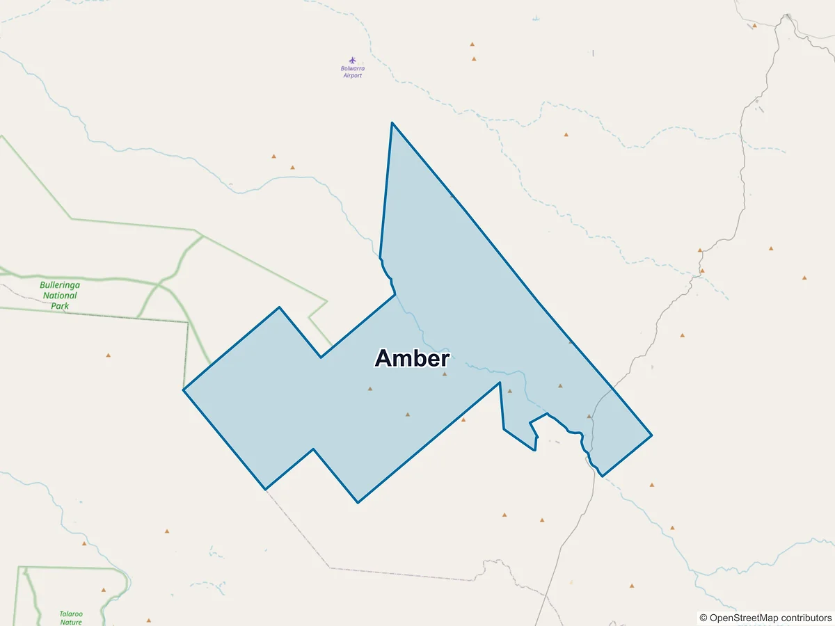 Map of Amber, QLD, Australia