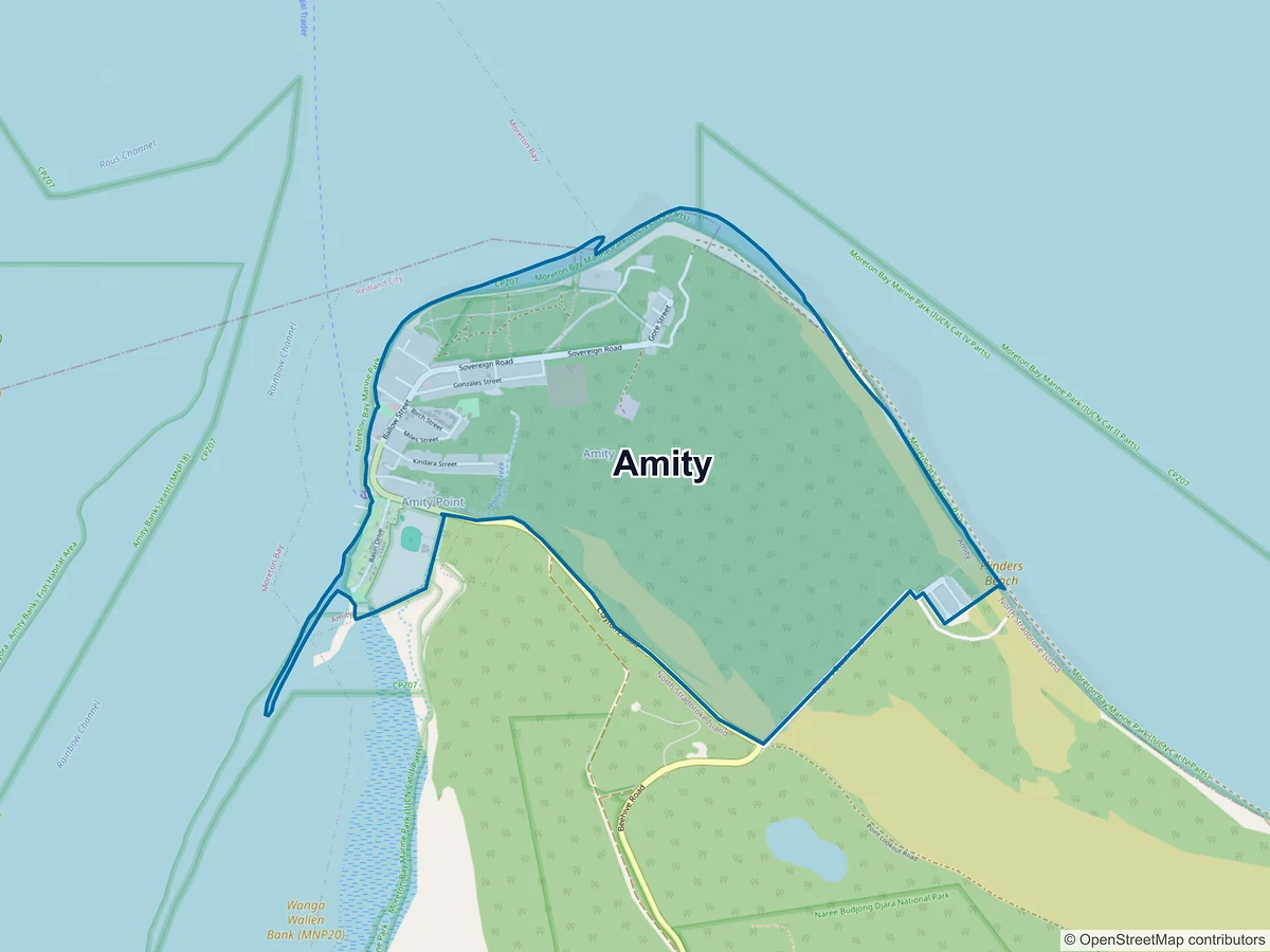 Map of Amity, QLD, Australia
