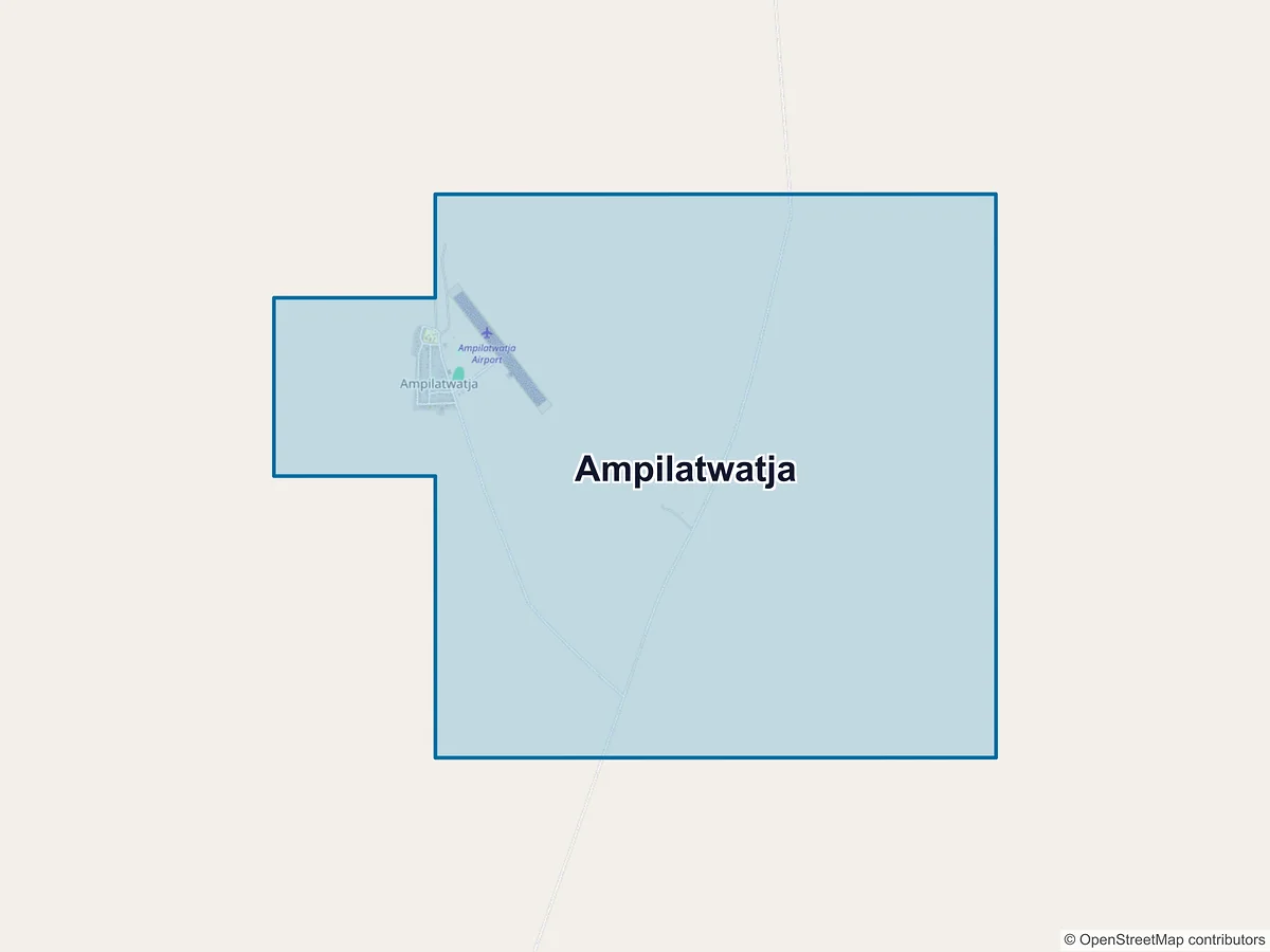 Map of Ampilatwatja, NT, Australia