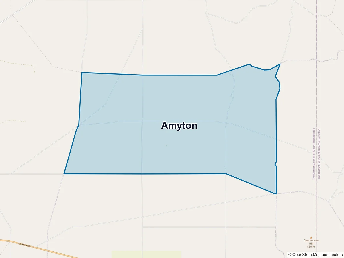 Map of Amyton, SA, Australia