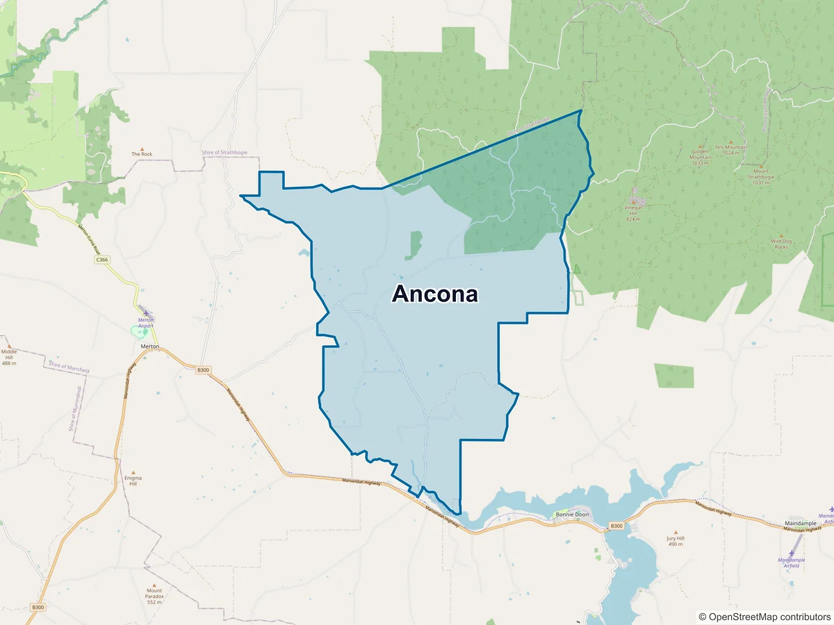 Map of Ancona, VIC, Australia