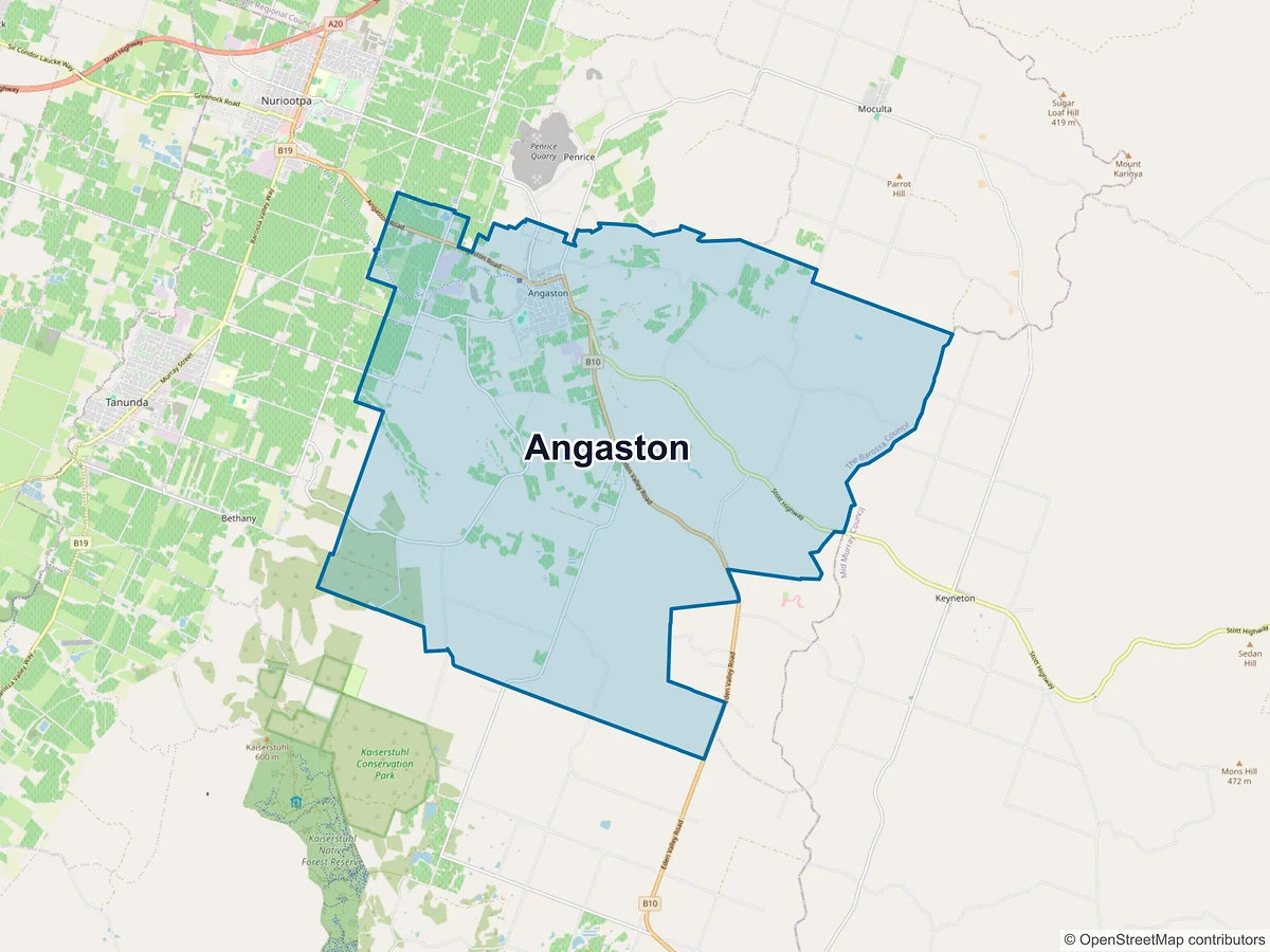 Map of Angaston, SA, Australia