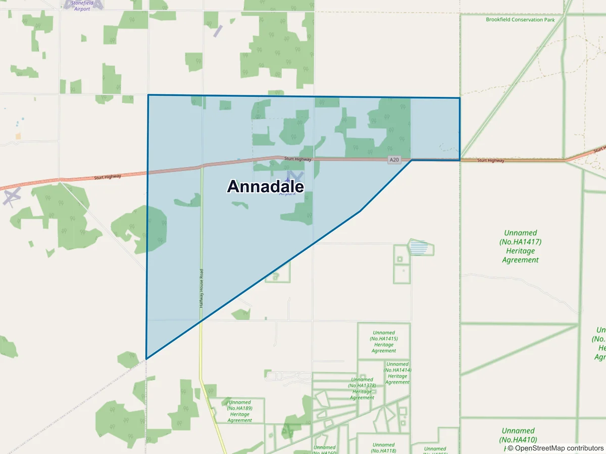 Map of Annadale, SA, Australia