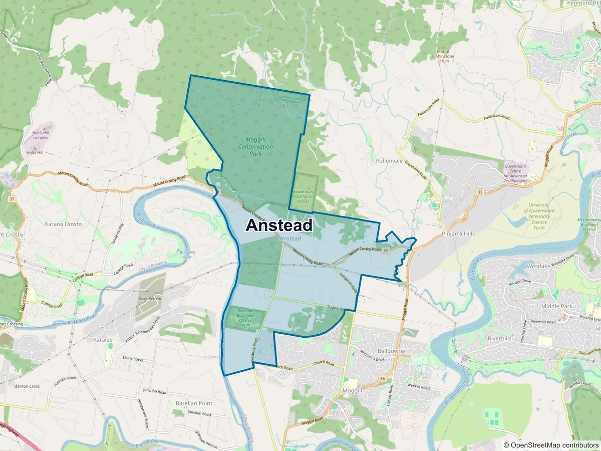 Map of Anstead, QLD, Australia