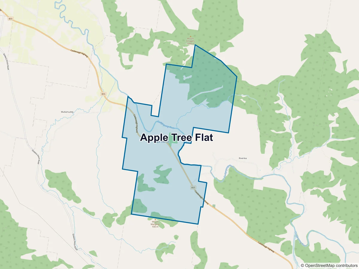 Map of Apple Tree Flat, NSW, Australia