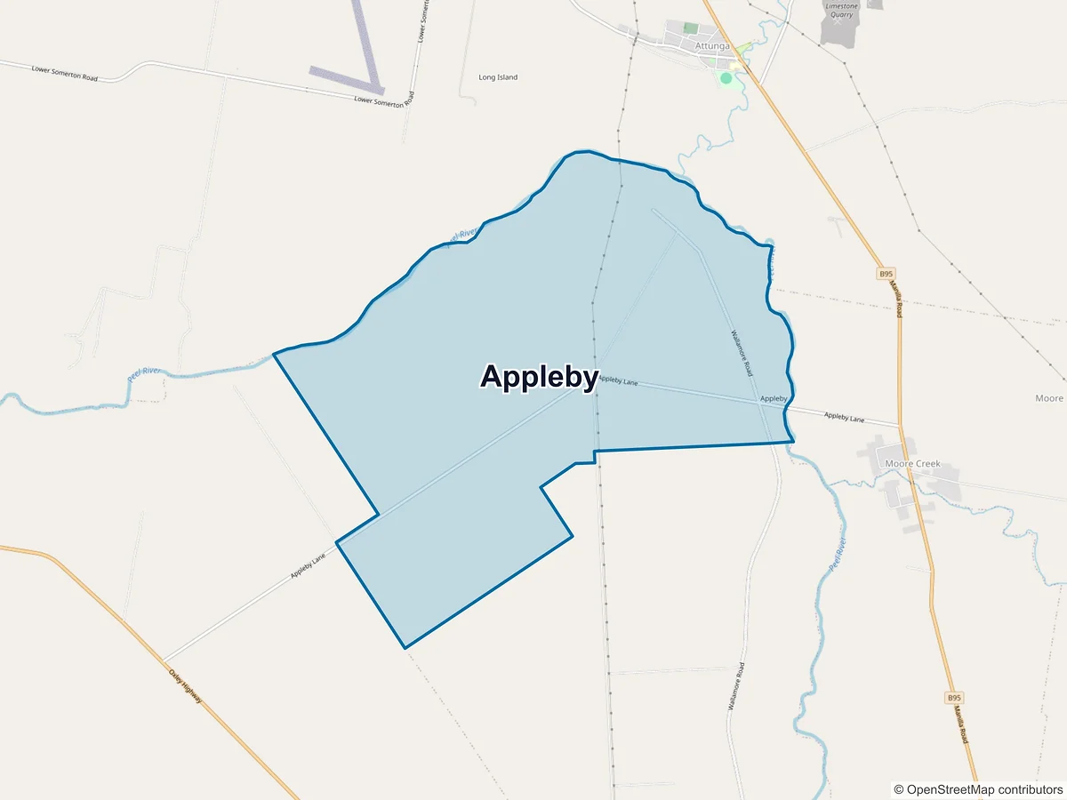 Map of Appleby, NSW, Australia