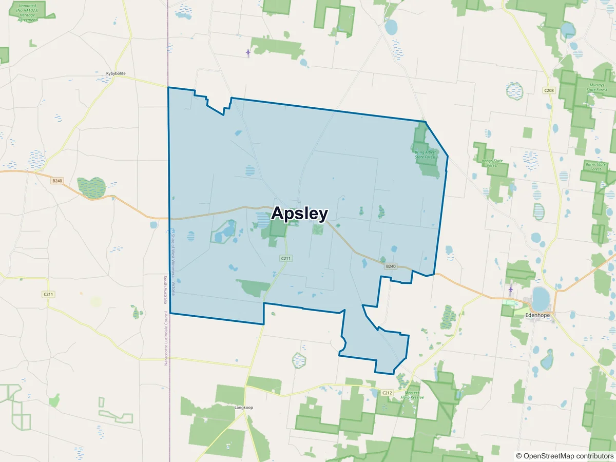 Map of Apsley, VIC, Australia