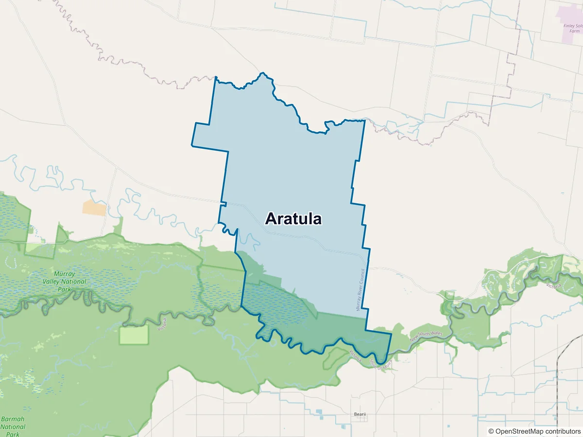 Map of Aratula, NSW, Australia