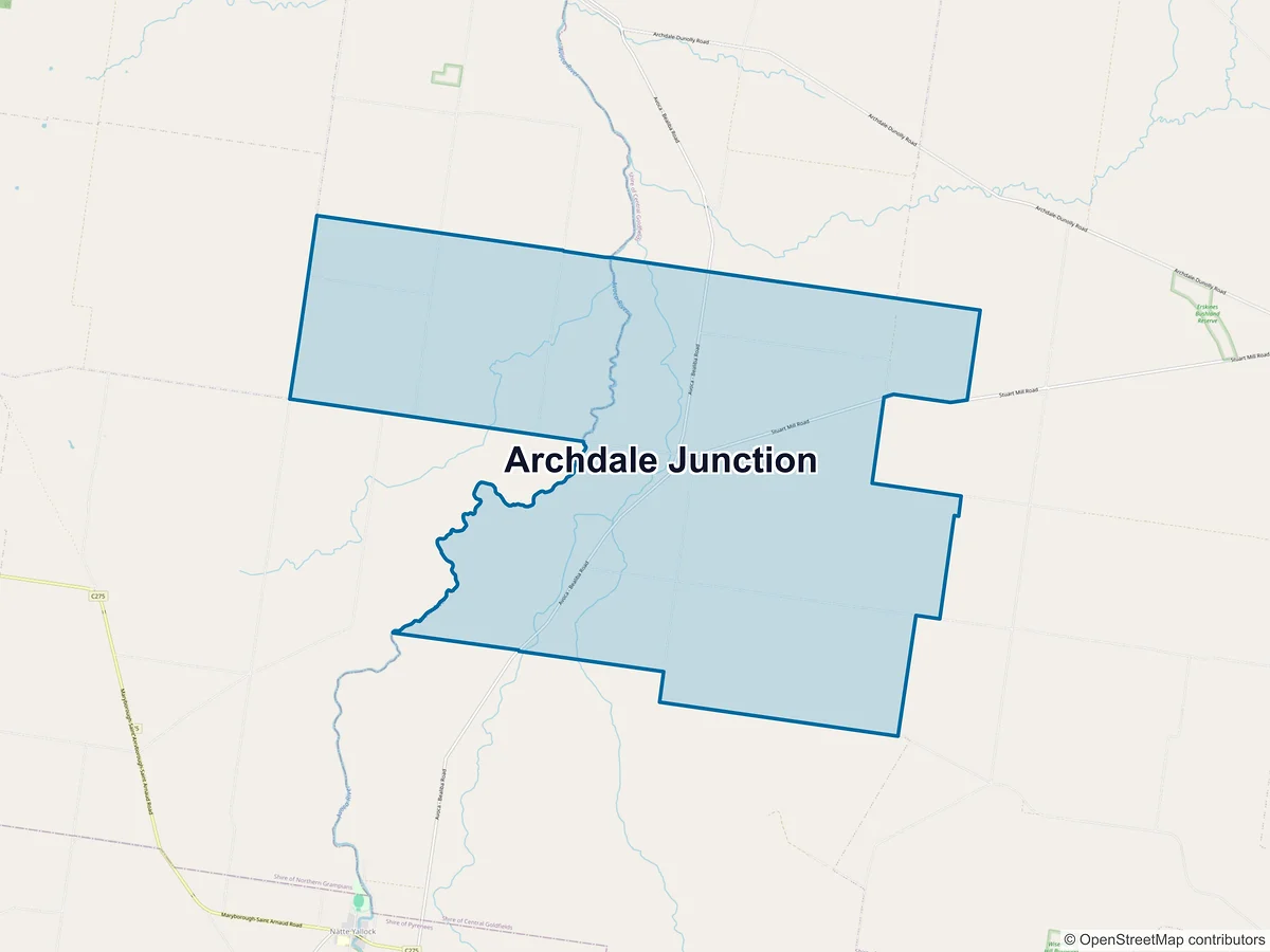 Map of Archdale Junction, VIC, Australia
