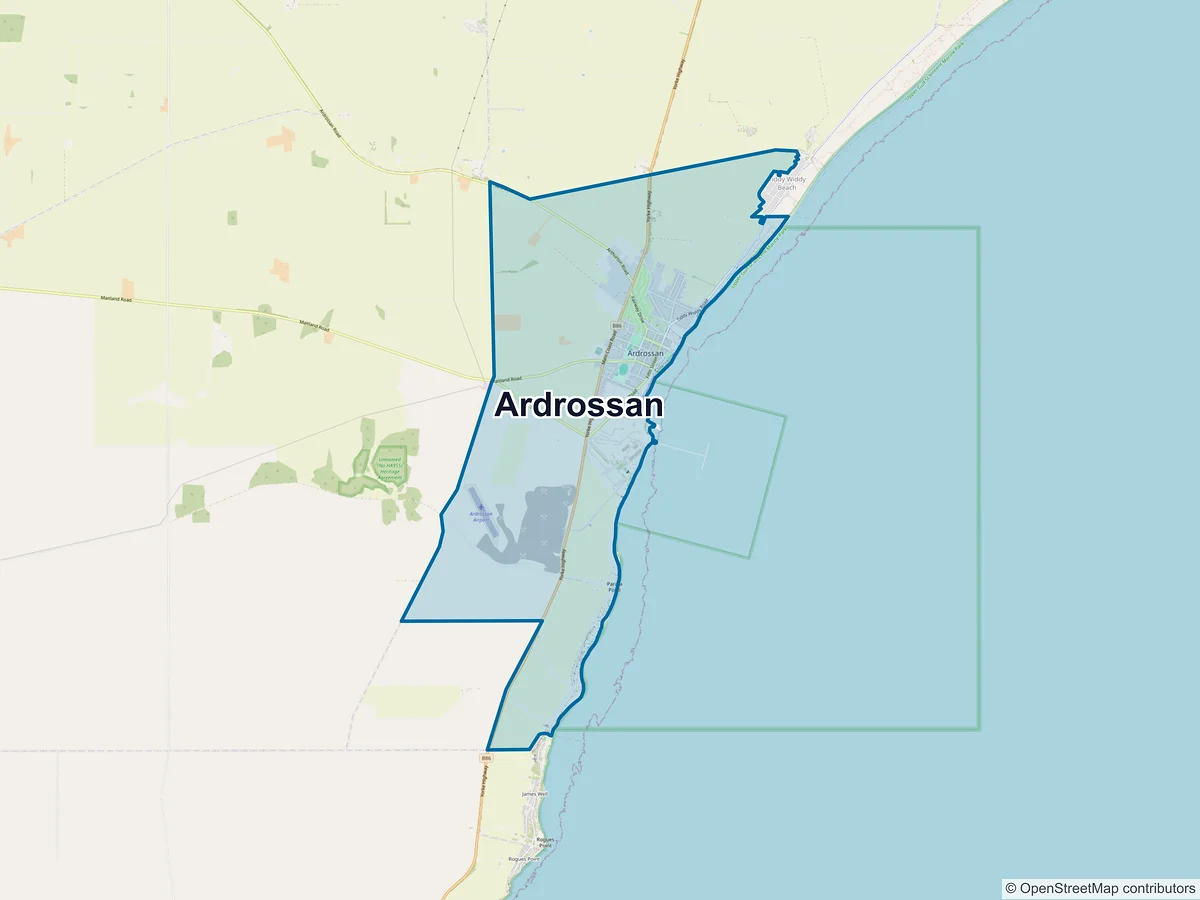 Map of Ardrossan, SA, Australia