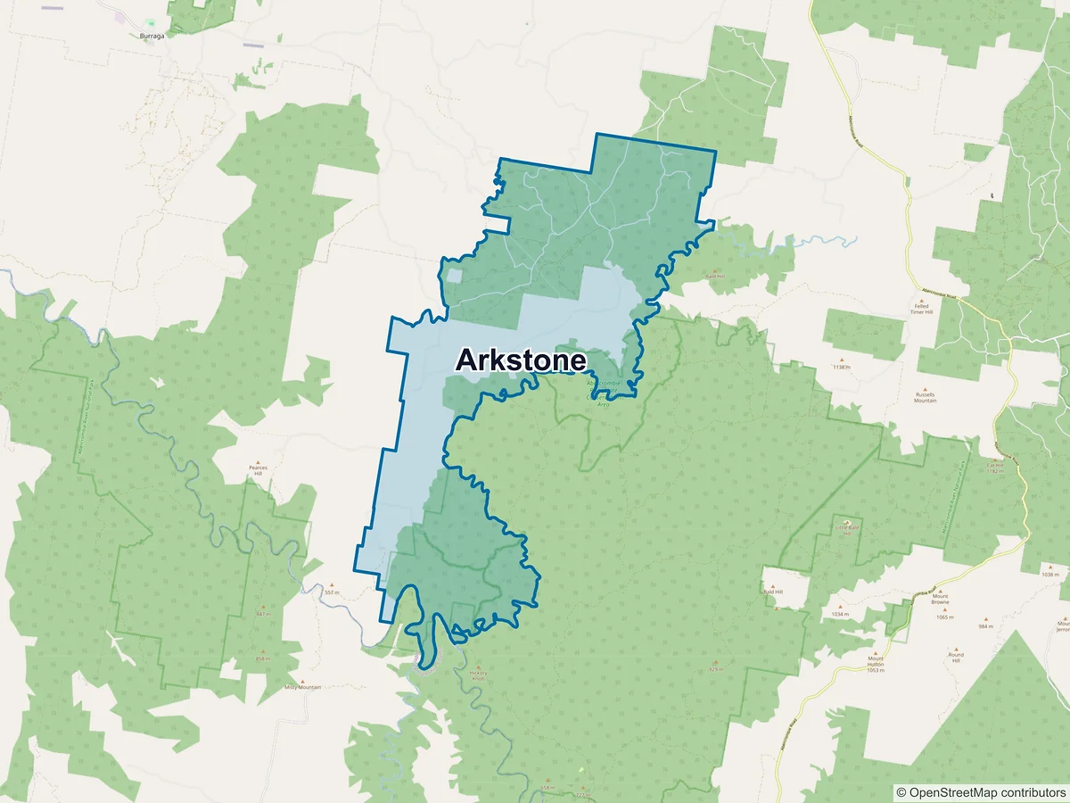 Map of Arkstone, NSW, Australia