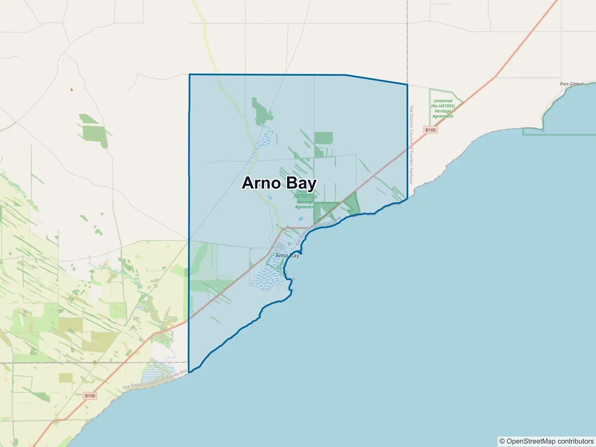Map of Arno Bay, SA, Australia