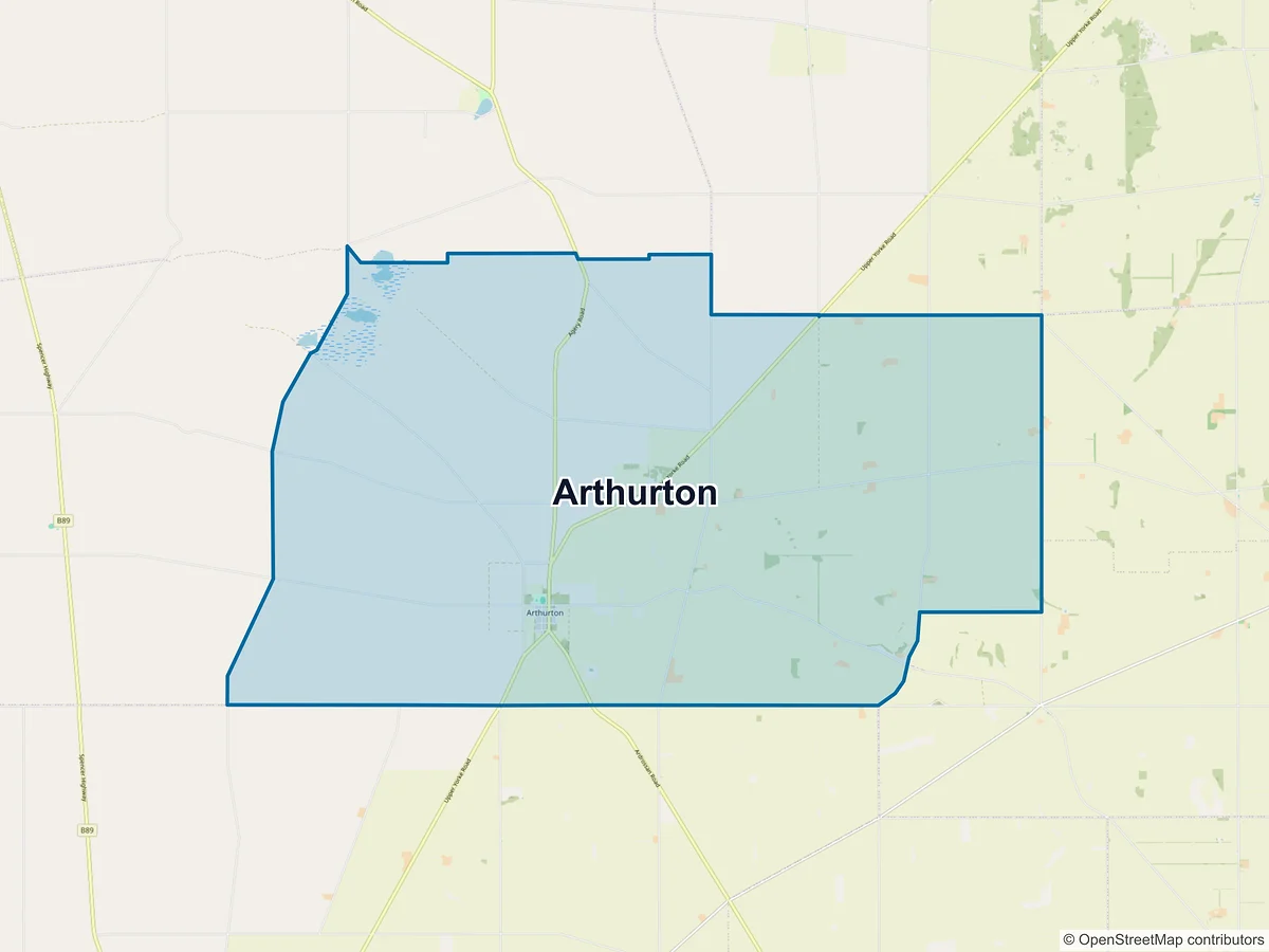 Map of Arthurton, SA, Australia
