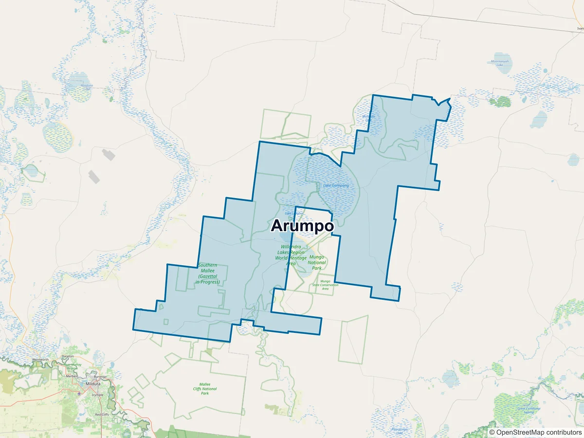 Map of Arumpo, NSW, Australia