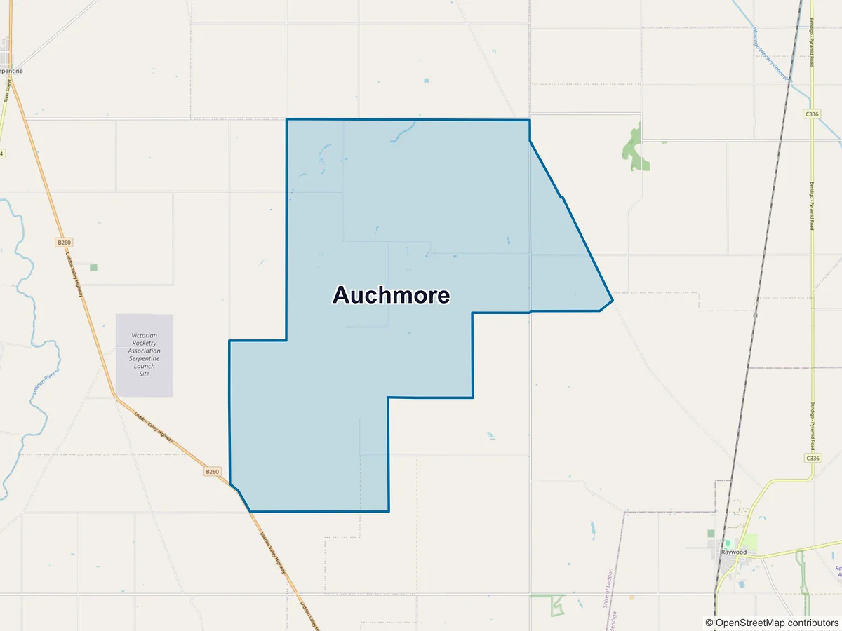 Map of Auchmore, VIC, Australia