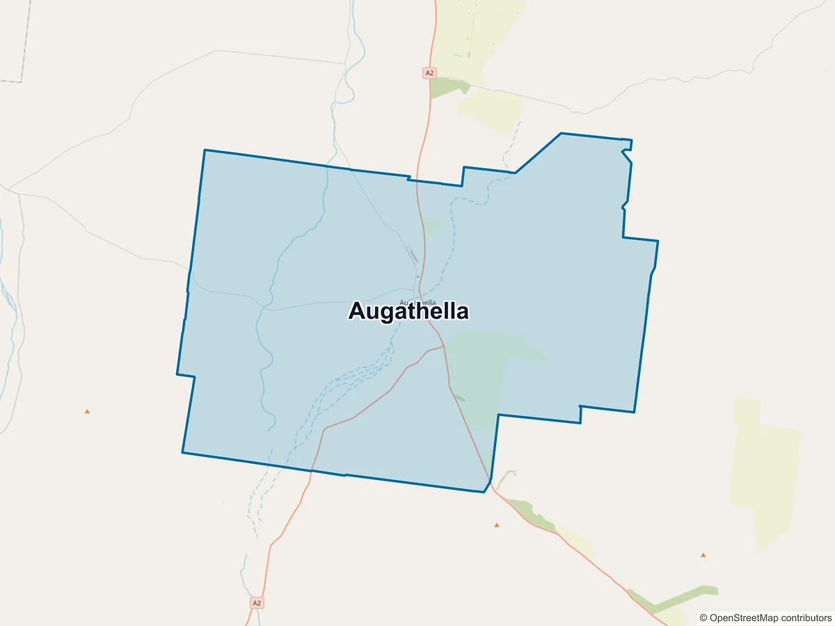 Map of Augathella, QLD, Australia