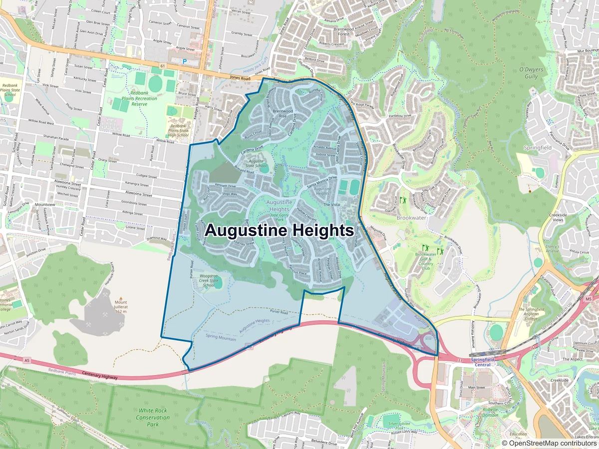 Map of Augustine Heights, QLD, Australia
