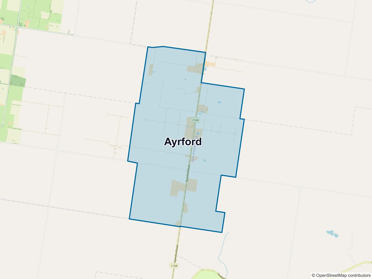 Map of Ayrford, VIC, Australia
