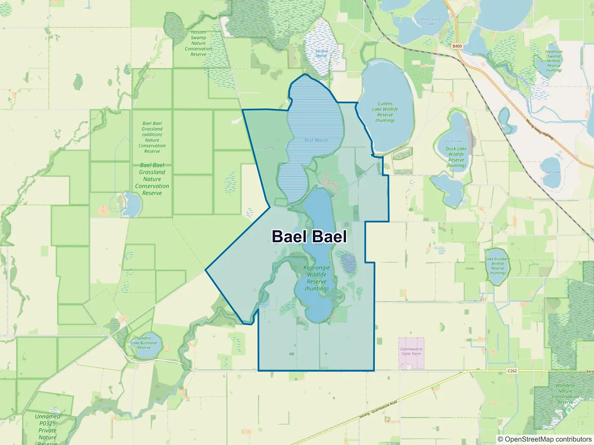 Map of Bael Bael, VIC, Australia