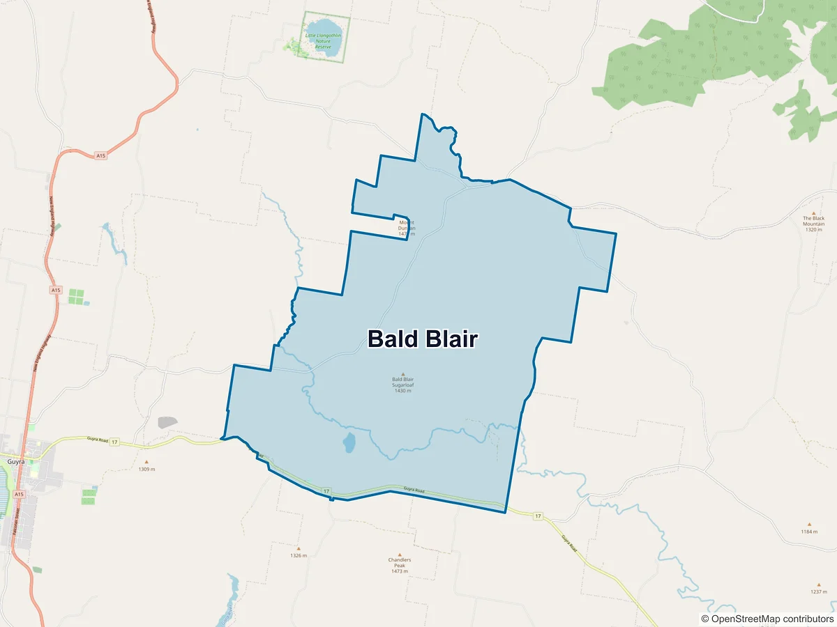 Map of Bald Blair, NSW, Australia