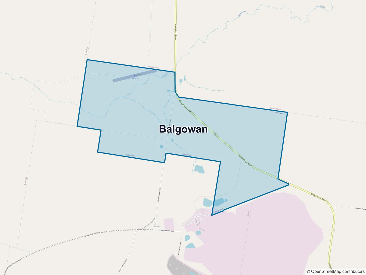 Map of Balgowan, QLD, Australia