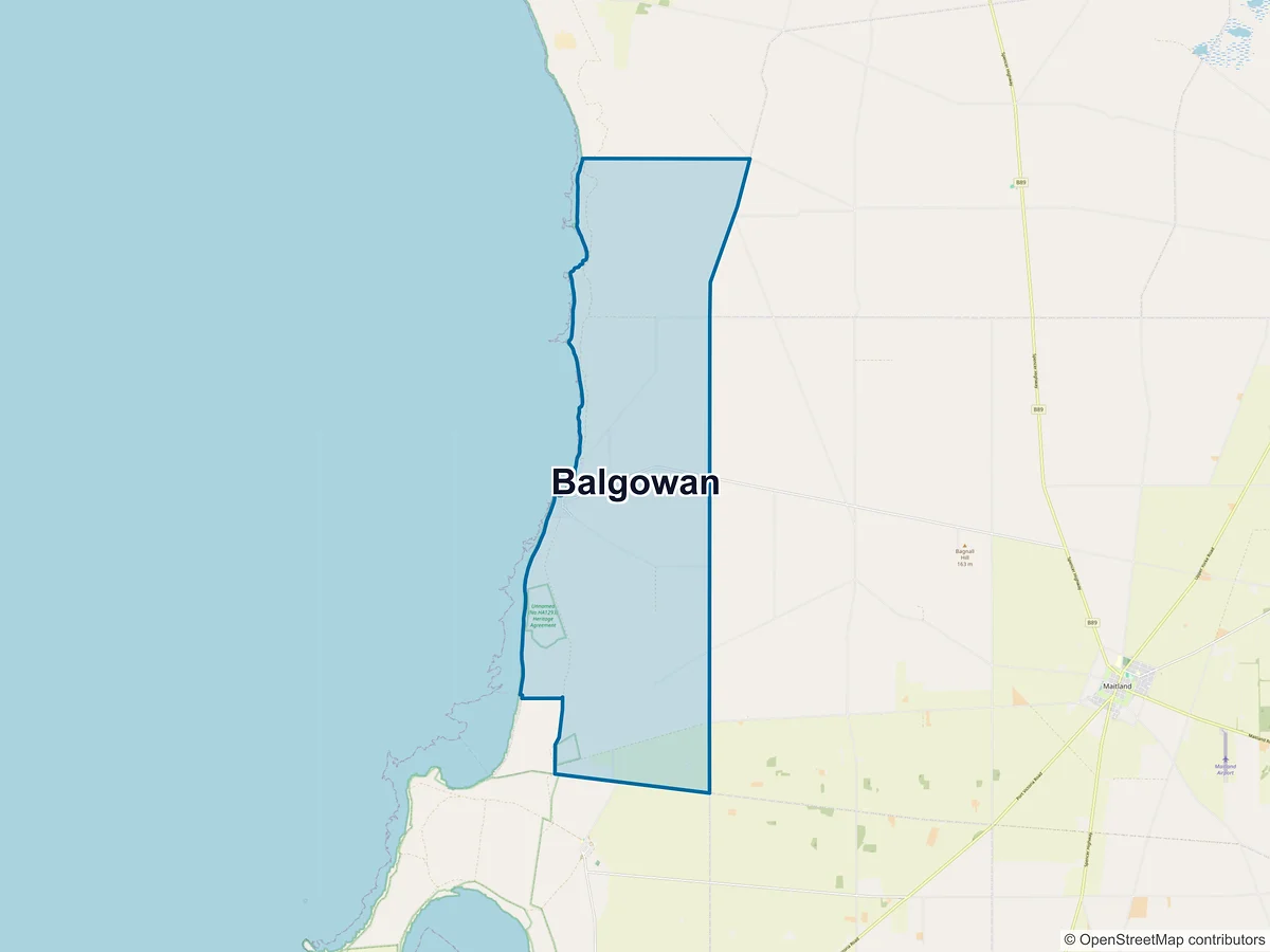 Map of Balgowan, SA, Australia