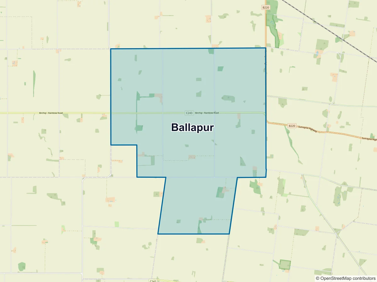 Map of Ballapur, VIC, Australia