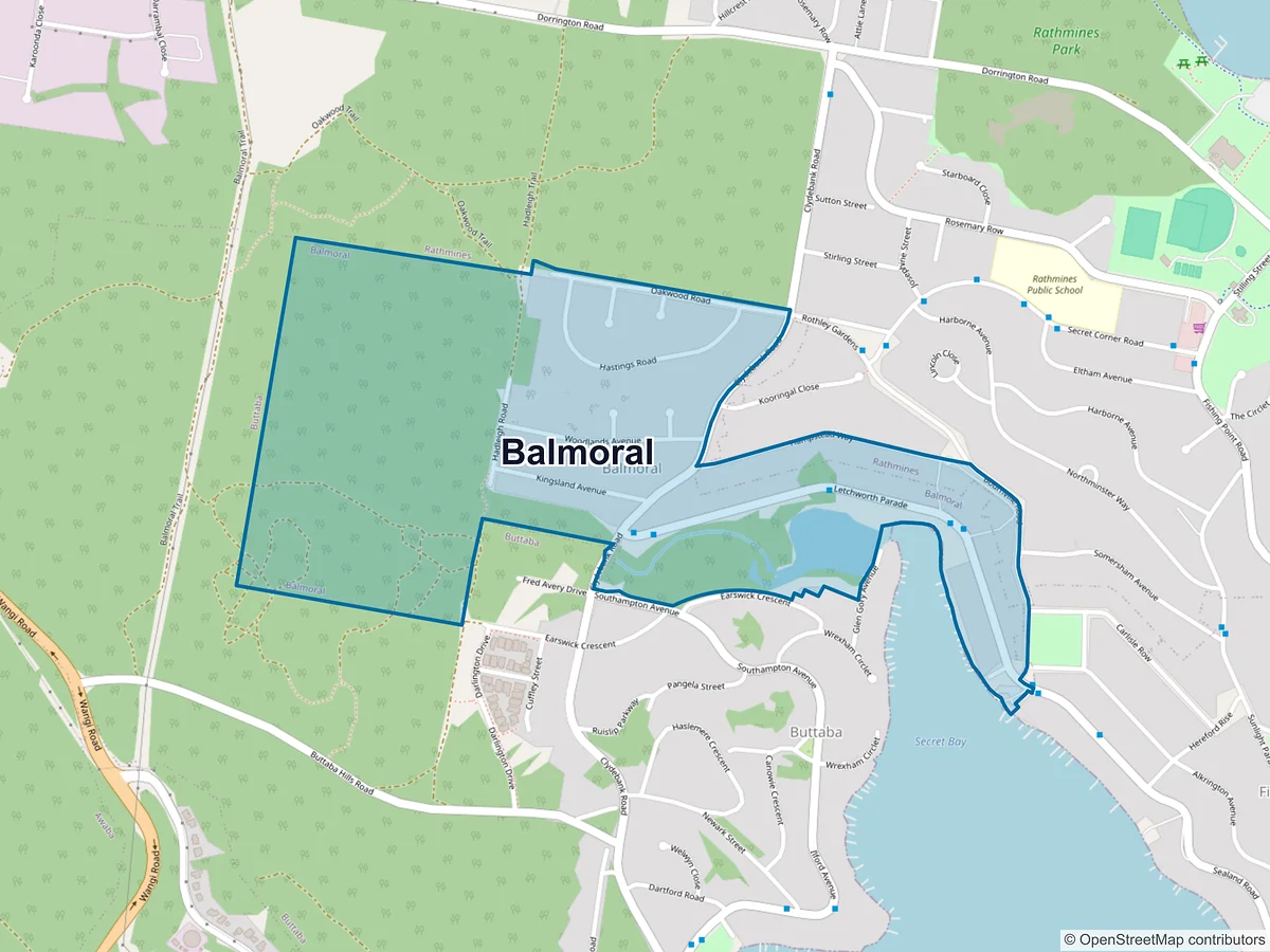 Map of Balmoral, NSW, Australia
