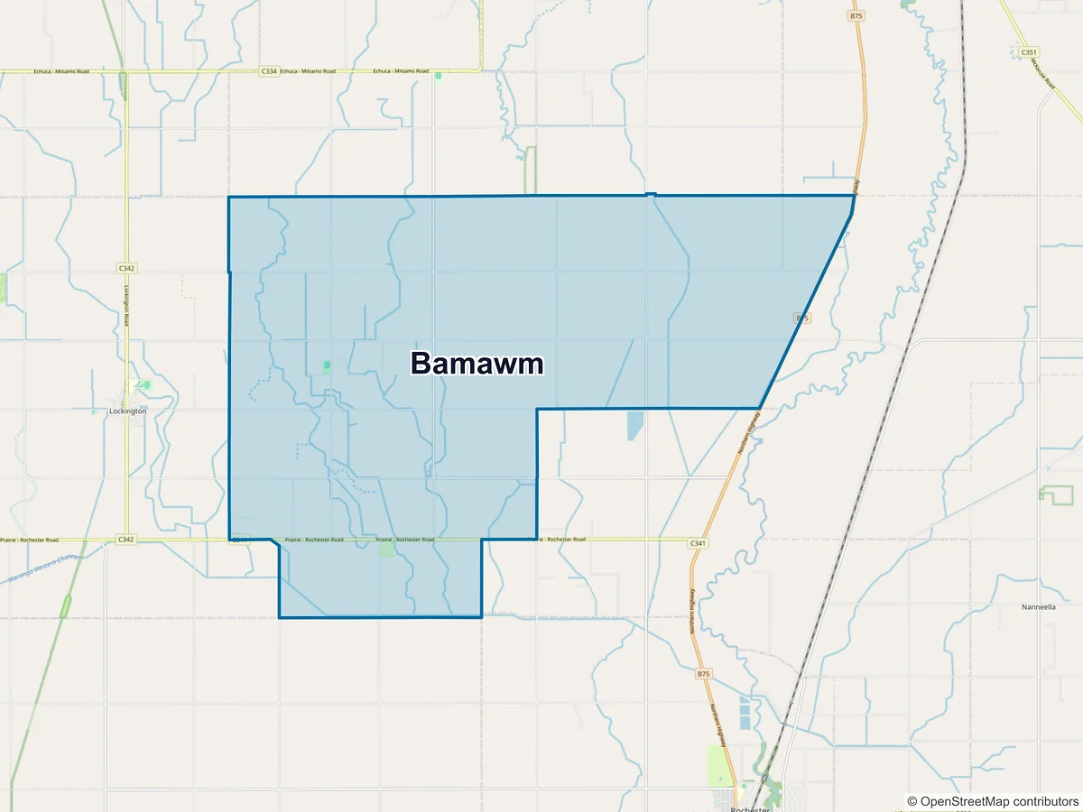 Map of Bamawm, VIC, Australia