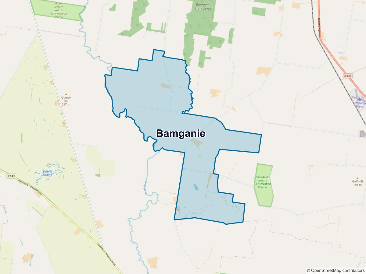 Map of Bamganie, VIC, Australia