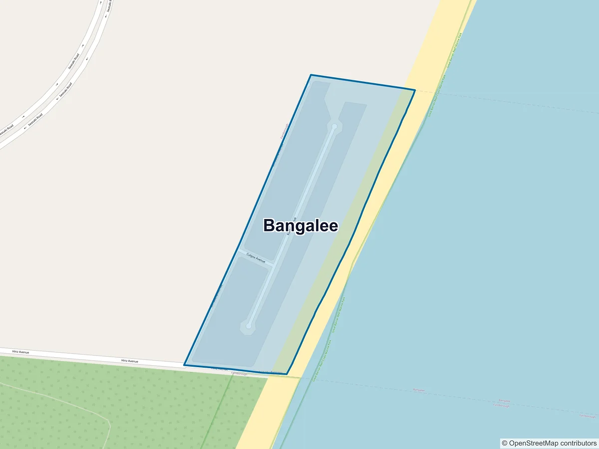 Map of Bangalee, QLD, Australia
