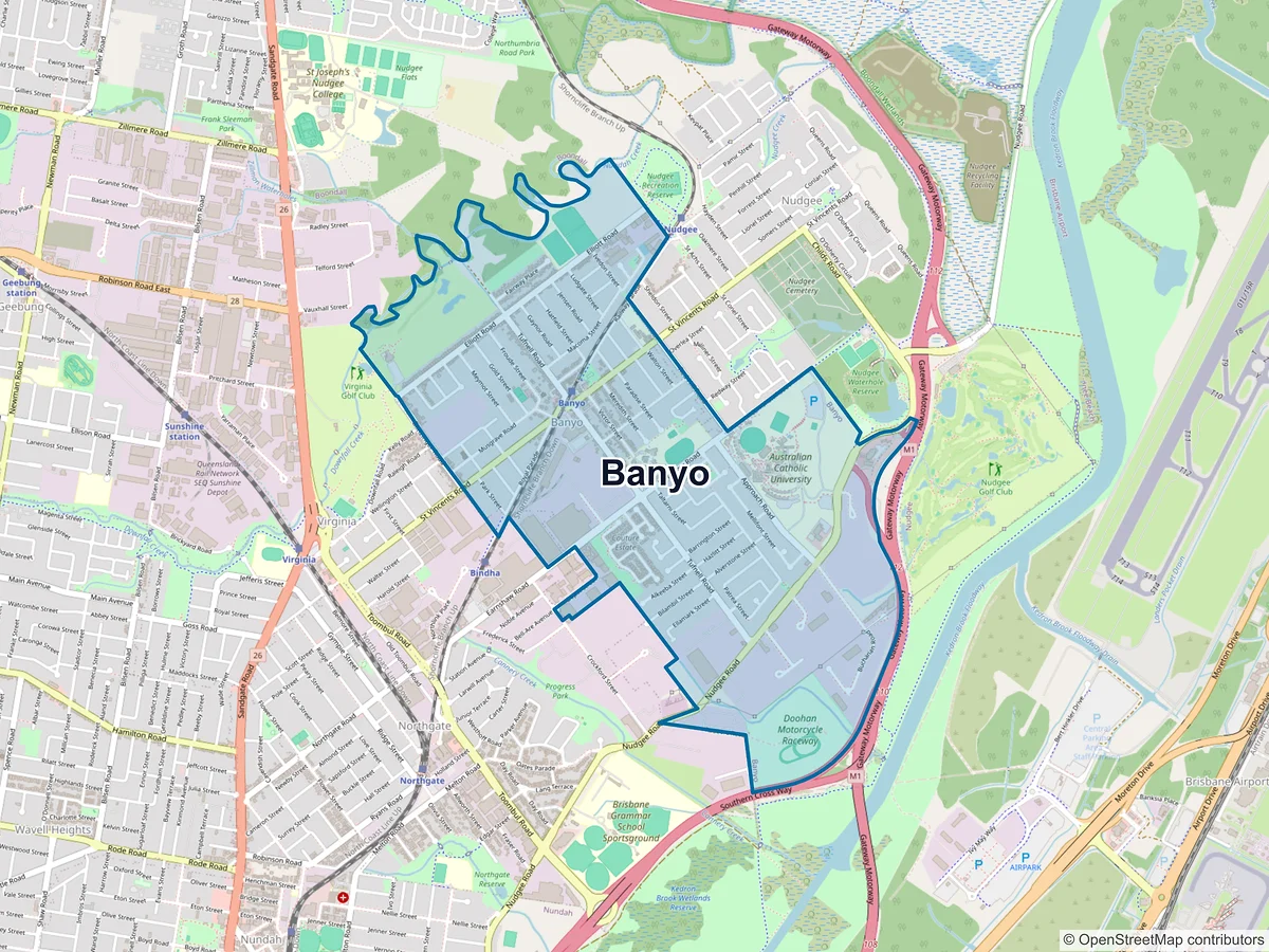 Map of Banyo, QLD, Australia