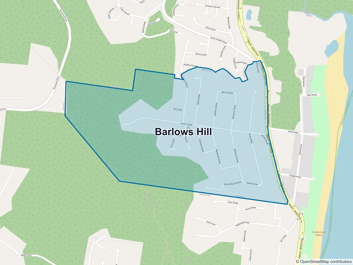 Map of Barlows Hill, QLD, Australia
