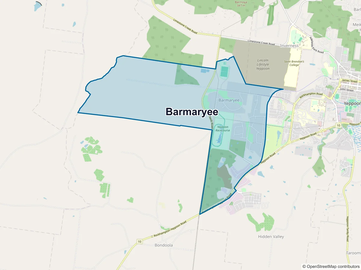 Map of Barmaryee, QLD, Australia
