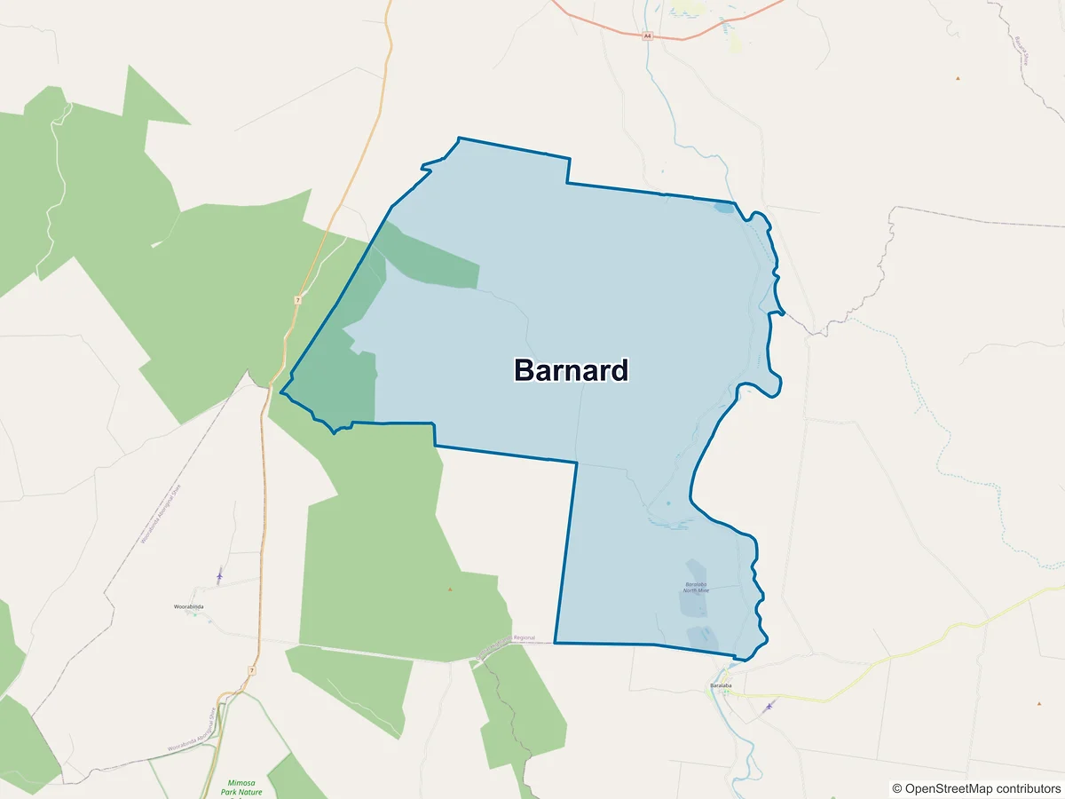 Map of Barnard, QLD, Australia