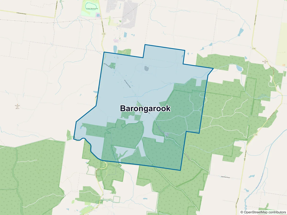 Map of Barongarook, VIC, Australia